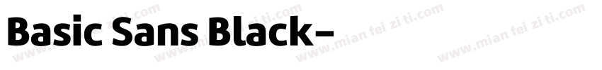 Basic Sans Black字体转换